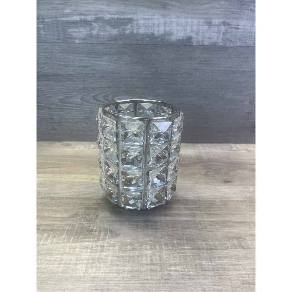 Makeup Brush Holder Organizer, Golden Crystal Bling Bling Makeup